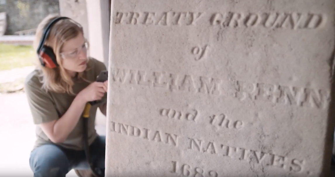 Penn Treaty Museum Obelisk Restoration